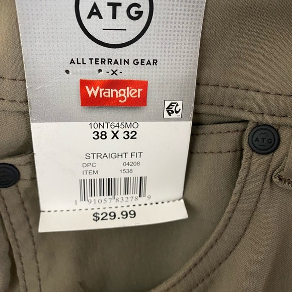 Wrangler Straight Fit Tech Pants Brown Hiking Work Pants NWT multiple sizes - Picture 5 of 10
